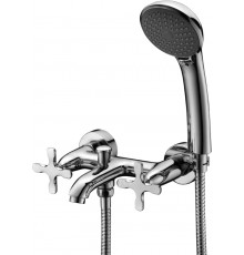 Смеситель Lemark Duetto LM5712C для ванны с душем, двухвентильный, хром