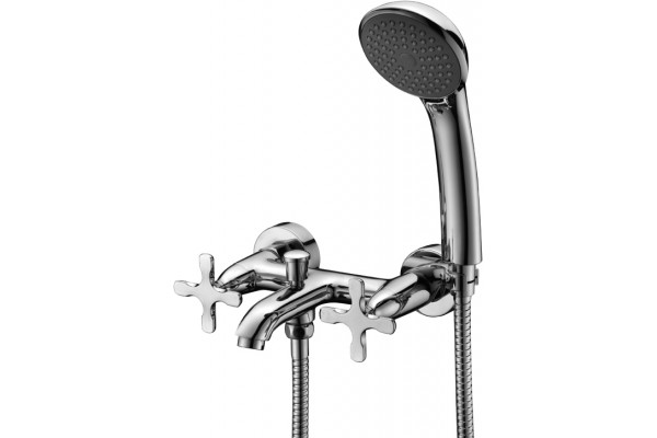 Смеситель Lemark Duetto LM5712C для ванны с душем, двухвентильный, хром