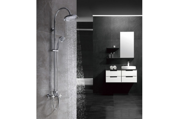 Душевая стойка Lemark Duetto LM5762C хром, штанга 185 см, шланг 150 см
