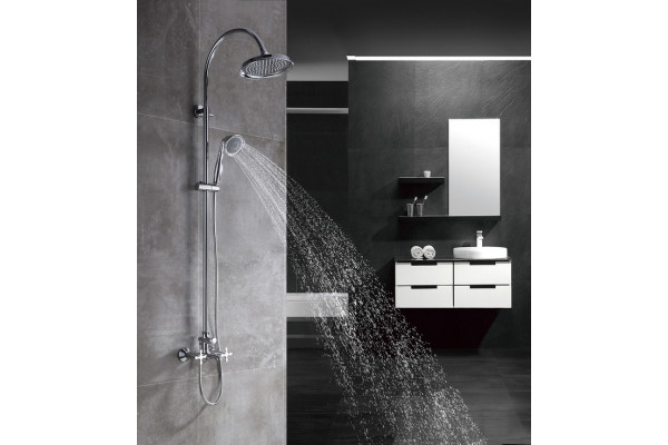 Душевая стойка Lemark Duetto LM5762C хром, штанга 185 см, шланг 150 см
