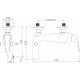 Смеситель Lemark Swan LM5402BG для ванны с душем, однорычажный, длина излива 18.9 см