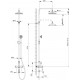 Душевая стойка Lemark Peretto LM6362RB цвет черный, штанга 173.5 см, шланг 150 см