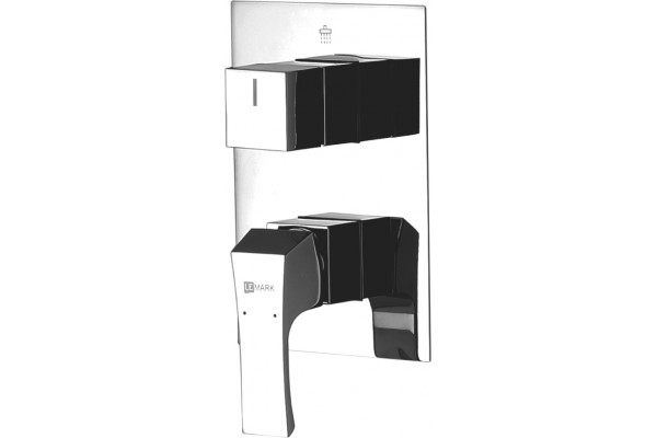 Смеситель Lemark Unit LM4528C С ВНУТРЕННЕЙ ЧАСТЬЮ, для ванны с душем, однорычажный, хром