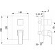 Смеситель Lemark Unit LM4528C С ВНУТРЕННЕЙ ЧАСТЬЮ, для ванны с душем, однорычажный, хром