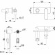 Гигиенический душ Lemark plus Grace LM1519C со смесителем хром,  в современном стиле