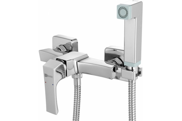 Гигиенический душ Lemark Unit LM4518C со смесителем хром,  в стиле hi-tech