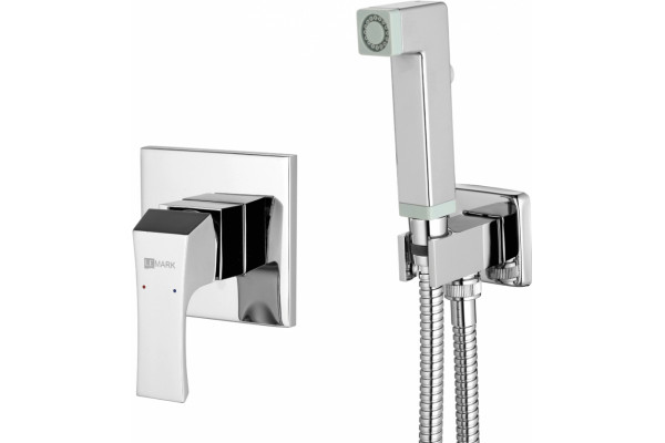 Гигиенический душ Lemark Unit LM4519C со смесителем хром,  в стиле hi-tech