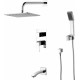 Душевой комплект Lemark Unit LM4522C хром, 1 режим