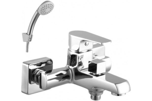 Смеситель Lemark plus Factor LM1612C для ванны с душем, однорычажный, хром