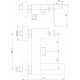 Смеситель Lemark Contest LM5814CW для ванны с душем, однорычажный, длина излива 15.5 см