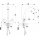 Смеситель Lemark Contour LM7404C для кухонной мойки двухвентильный, хром