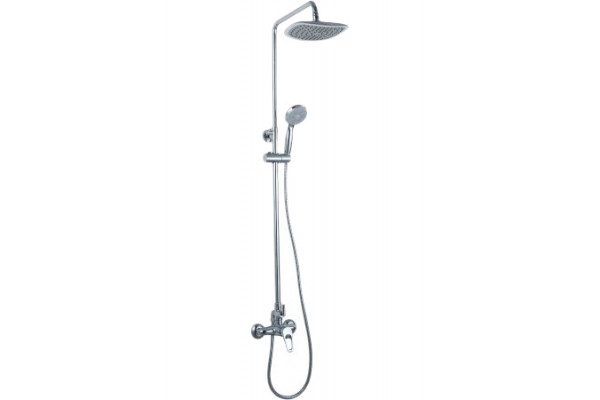 Душевая стойка Lemark Omega LM3160C хром, штанга 146.4 см, шланг 150 см