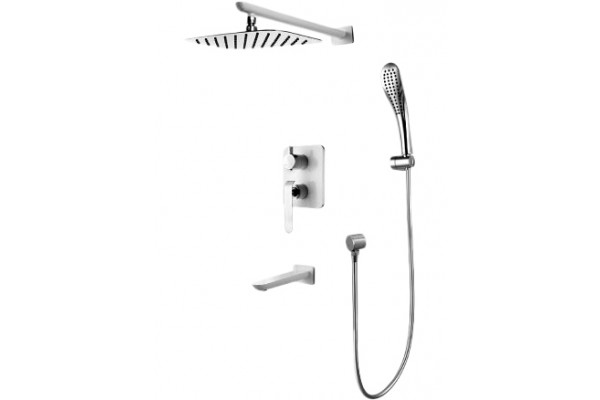Душевой комплект Lemark Melange LM4922CW С ВНУТРЕННЕЙ ЧАСТЬЮ шланг 200 см, 1 режим