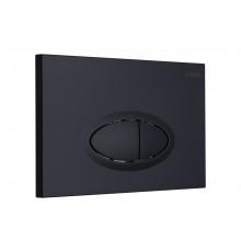 Кнопка смыва Logan Oval 297676 черная матовая в современном стиле