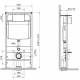 Комплект 3 в 1 инсталляция Logan H1067-1170 297674 + Унитаз Vincea Q-Line VT1-12 + кнопка хром в современном стиле