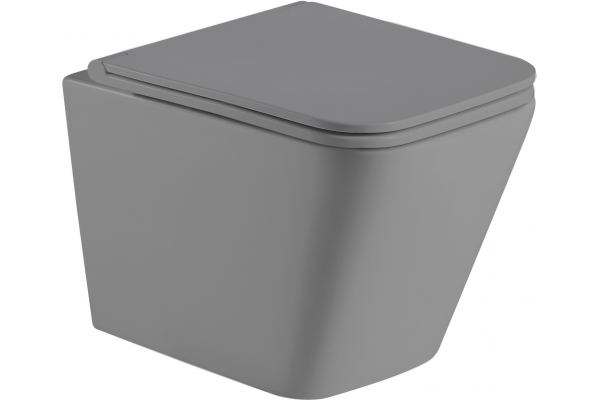 Комплект 3 в 1 инсталляция Logan H1067-1170 297674 + Унитаз подвесной Weltwasser WW SK Gelbach 004MT-GR + кнопка черная матовая в современном стиле