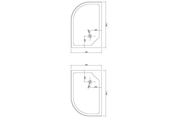 Душевой уголок Loranto Sunway CS-827AL 120х80х195 профиль хром, стекло матовое, прямоугольный-асимметричный, двери раздвижные