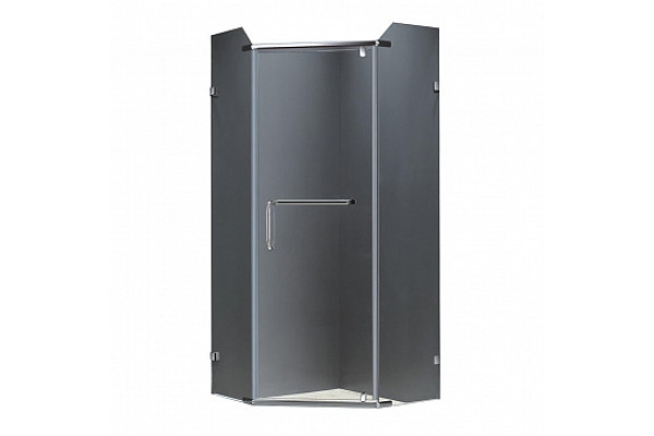 Душевой уголок Loranto CS-827H (816) 100х100х190 профиль хром, стекло прозрачное, двери распашные