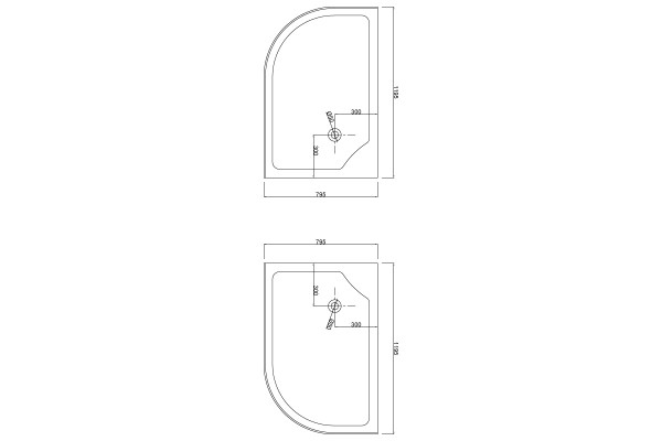 Душевой уголок Loranto Sunway CS-827AR 120х80х195 профиль хром, стекло матовое, правый, прямоугольный-асимметричный, двери раздвижные