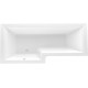 Акриловая ванна Marka One Linea 165x85 см L пристенная, асимметричная
