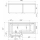 Акриловая ванна Marka One Linea 165x85 см L пристенная, асимметричная