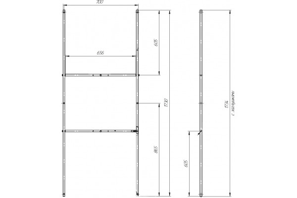 Каркас для ванны Marka One ПУ 180x75