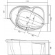 Акриловая ванна Marka One Ergonomika 01эрг17511п 158-175x110 R асимметричная, пристенная