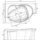 Акриловая ванна Marka One Ergonomika 01эрг17511л 158-175x110 L асимметричная, пристенная