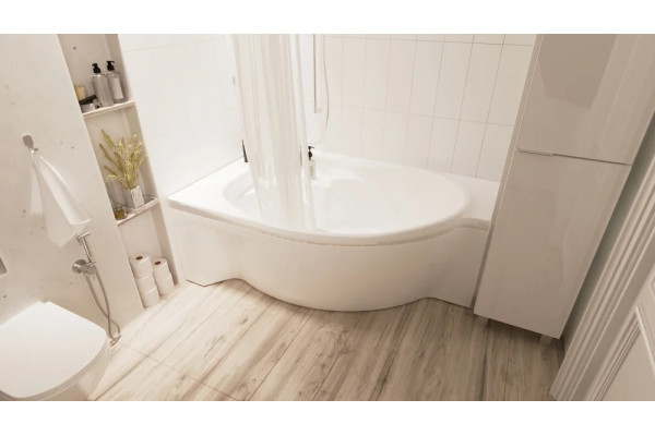 Акриловая ванна Marka One Ergonomika 01эрг17511л 158-175x110 L асимметричная, пристенная