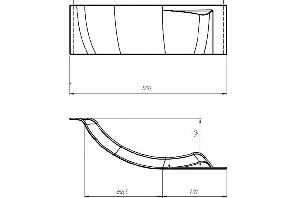 Экран Marka One Ergonomika 02рг17511л 158-175x110 L