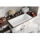 Ванна из искусственного камня Marmo Bagno Алесса 170x80 прямоугольная, объем 240 л.
