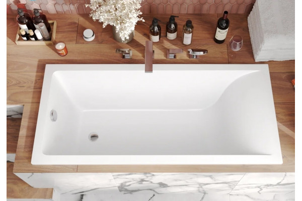 Ванна из искусственного камня Marmo Bagno Алесса 170x70 прямоугольная, объем 200 л.