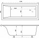 Ванна из искусственного камня Marmo Bagno Ницца 170x70 встраиваемая, прямоугольная