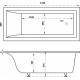 Ванна из искусственного камня Marmo Bagno Ницца 170x80 встраиваемая, прямоугольная