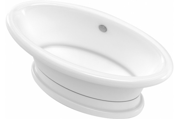 Ванна из искусственного камня Marmo Bagno Аззуро 180x90 отдельностоящая, овальная
