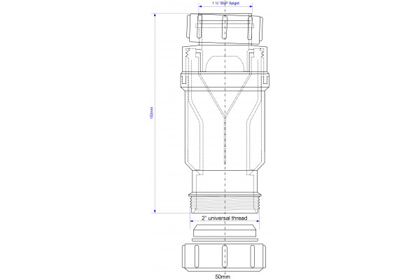 Сифон для раковины McAlpine MRNRV50-PB белый