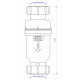 Сифон для раковины McAlpine MRNRV32C-PB белый