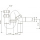 Сифон для мойки McAlpine MRSK12-50 белый