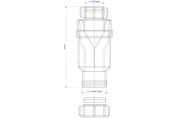 Сифон для раковины McAlpine MRNRV40 белый