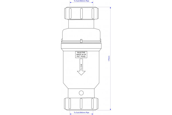 Сифон для раковины McAlpine MRNRV40C-PB белый
