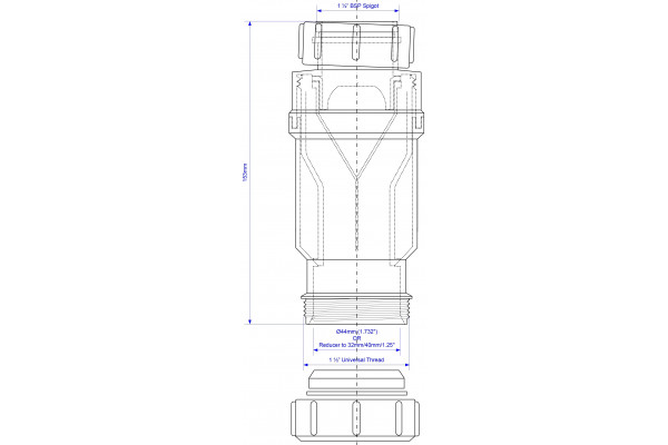 Сифон для раковины McAlpine MRNRV40-PB белый