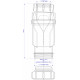 Сифон для раковины McAlpine MRNRV40-PB белый