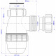 Сифон для раковины McAlpine MRSK2-NW-MINI белый