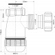 Сифон для раковины McAlpine MRW2-NW-MINI белый