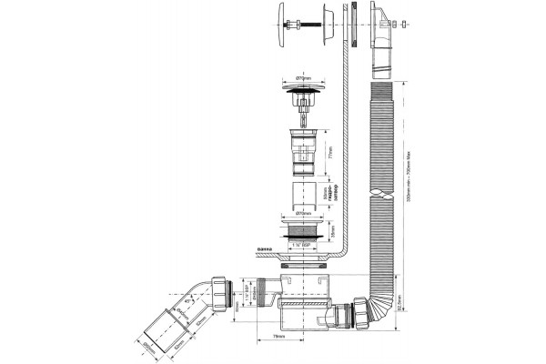 Слив-перелив McAlpine MRB11