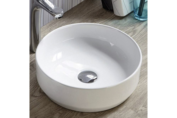 Рукомойник Melana MLN-7078D цвет белый, на столешницу, круглая