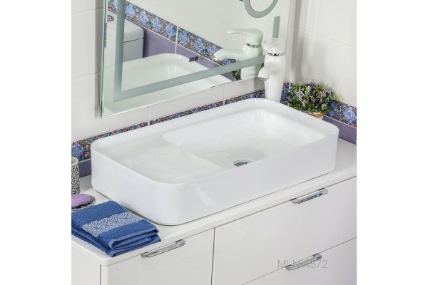 Раковина Melana A572-805 прямоугольная, цвет белый, на столешницу