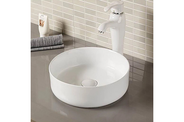 Рукомойник Melana 320300-805 круглая, цвет белый, на столешницу