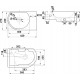 Рукомойник Melana MLN-7954L-805 L цвет белый