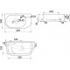 Рукомойник Melana 78204L-805 L цвет белый